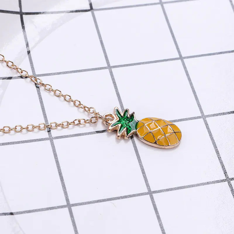 Pineapple Life Necklace - Cute and Simple Design