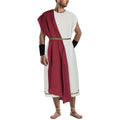NEKIFUI Mens Toga Costume Adult Greek God Roman Party Accessories Set(Z3744RDL)
