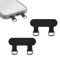 XIHIRCD 2pcs 2 Way Phone Tether Tab Phone Strap Patch Double Buckle Phone Lanyard Tab Cell Phone Tether Patches Phone Lanyard Patches Only for Full-Coverage Phone Cases with Two Speaker Holes