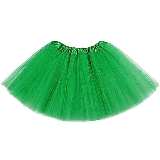 Tutus for Women Adult Tutu Skirts for Women 4 Layered Classic Elastic Tulle Tutu Skirts Party Festival Running Green