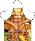 sloHEXtted Kitchen Sexy Funny Adult Bib Apron for Cooking BBQ Baking Grilling - Cute Party Apron for Men Women Chef Comic Character Apron Party Cosplay Pretend Costume