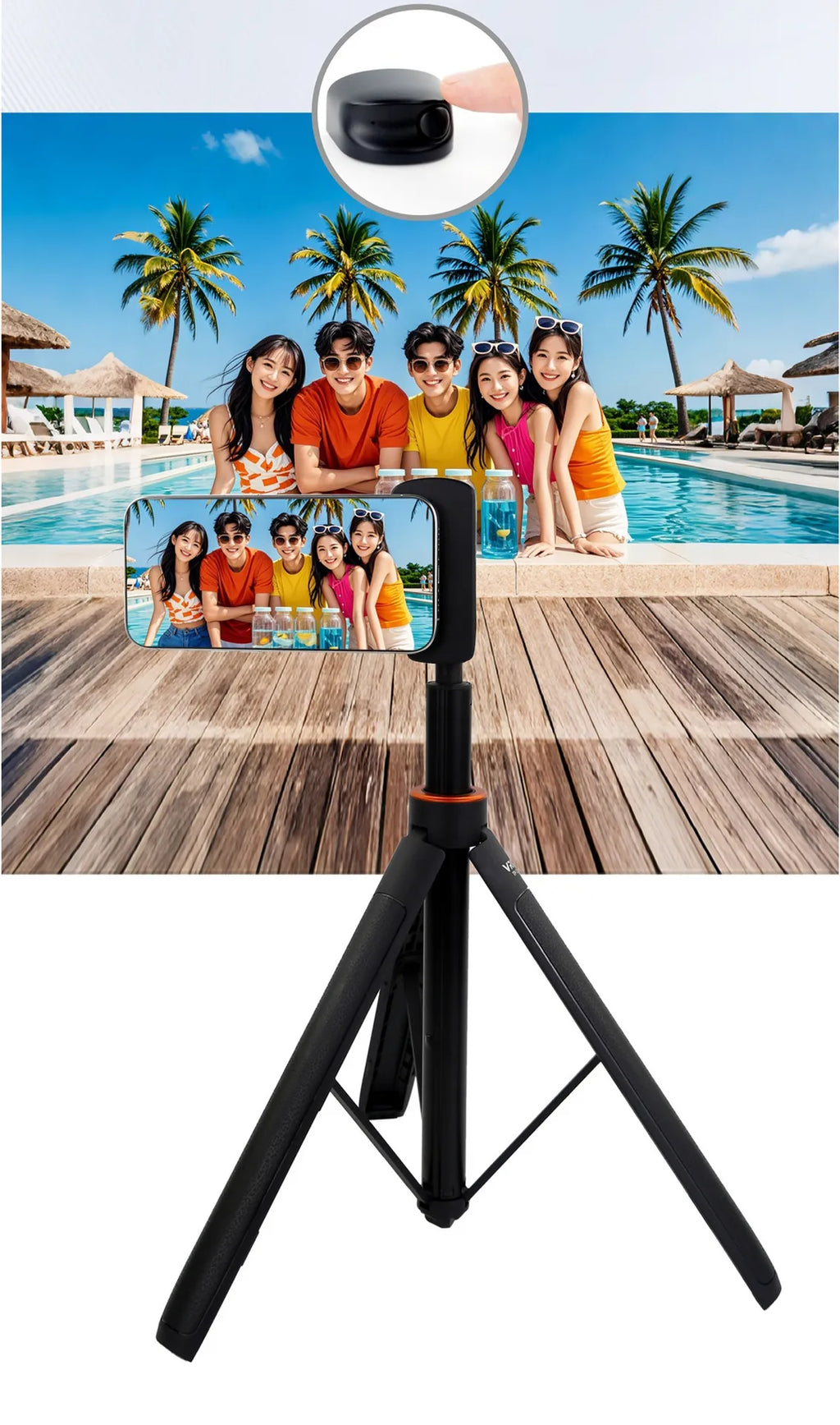 Bluetooth Phone Fill Light with Magnetic Mount