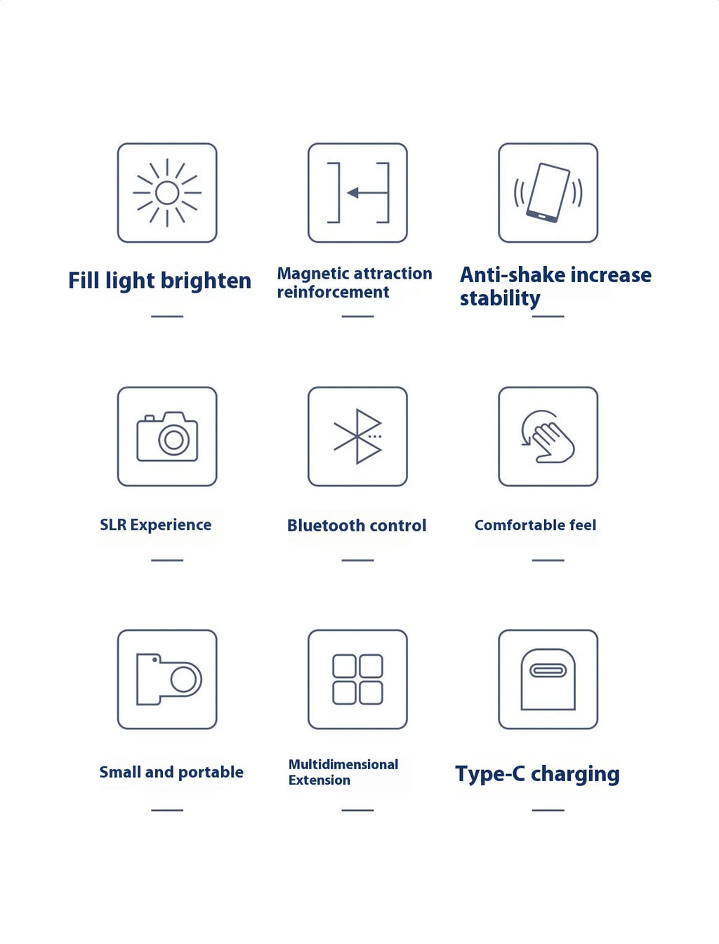 Bluetooth Phone Fill Light with Magnetic Mount