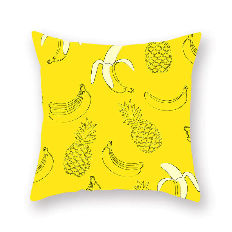 Bright Yellow Pineapple Pillow for Home Decor