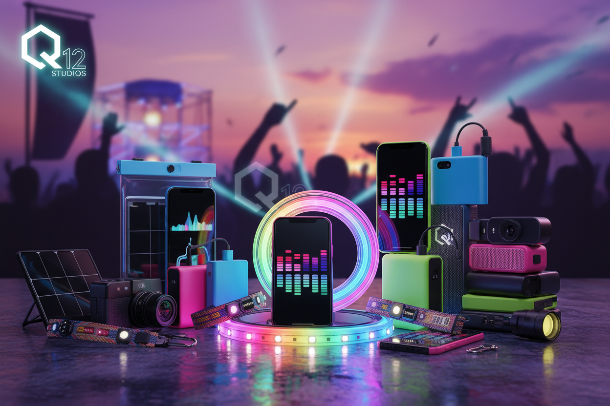 “Q12 Studios” curating the best gadgets from around the web for your festival experience