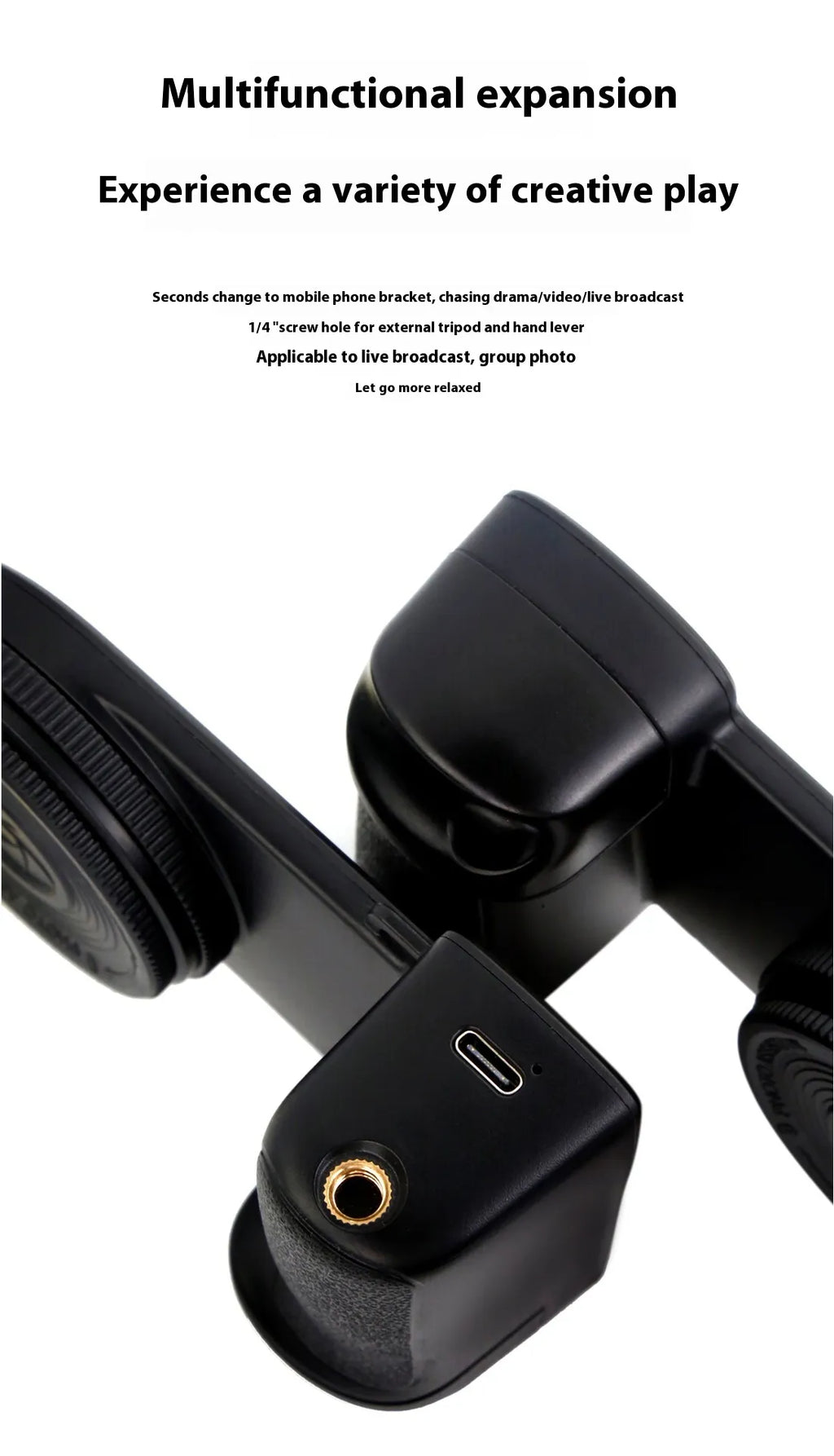 Bluetooth Phone Fill Light with Magnetic Mount