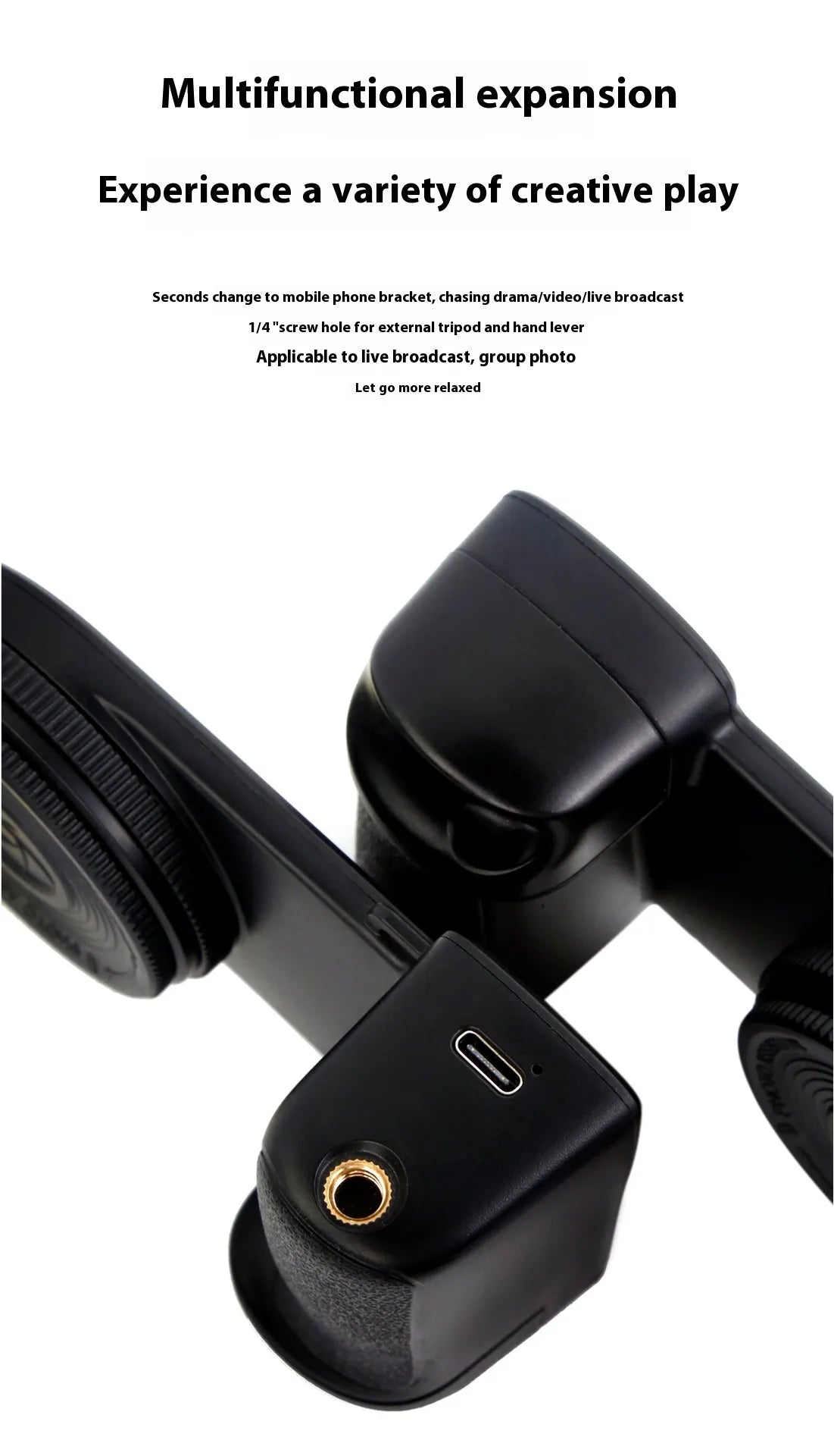Bluetooth Phone Fill Light with Magnetic Mount
